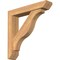 Ekena Millwork Funston Slat Smooth Bracket w/ Offset Brace, Western Red Cedar, 5 1/2"W x 28"D x 28"H BKT0604X28X28FST06SWR - alternate 1
